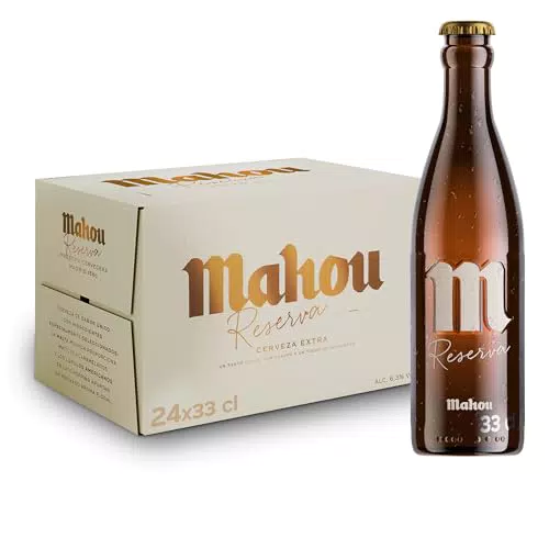 Mahou Reserva Cerveza Artesanal con Cuerpo y Sabor Intenso 6,3% Vol