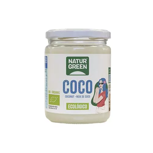 Naturgreen Aceite de Coco Bio Virgen Extra para Cocina y Cuidado de Piel y Cabello Vegano