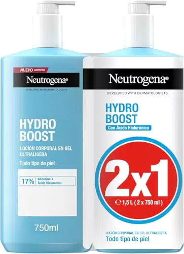Neutrogena Hydro Boost Loción Corporal Gel Ultraligera Hidratante Con Glicerina y Ácido Hialurónico