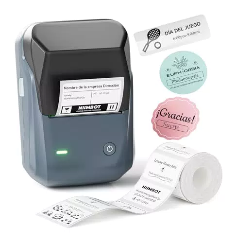 Niimbot B1 Etiquetadora Térmica con App, Impresora de Etiquetas para Oficina y Hogar