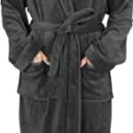 NY Threads Bata Para Hombre Con Capucha Ropa De Dormir Suave Y Acogedora
