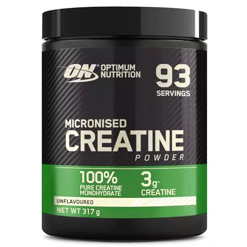 Optimum Nutrition Creatina en Polvo Micronizada 100% Pura para Potencia Muscular