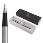 Parker Jotter Pluma Estilográfica De Acero Inoxidable Con Adorno Dorado