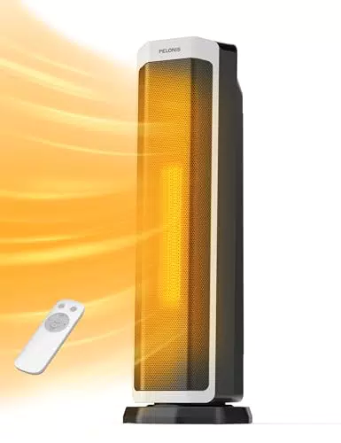 Pelonis Termoventilador Eléctrico 2000W con Mando a Distancia y Termostato Ajustable