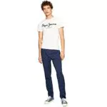 Pepe Jeans Camiseta Hombre Original Stretch Slim Fit Manga Corta