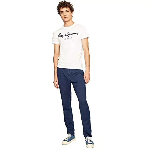 Pepe Jeans Camiseta Hombre Original Stretch Slim Fit Manga Corta