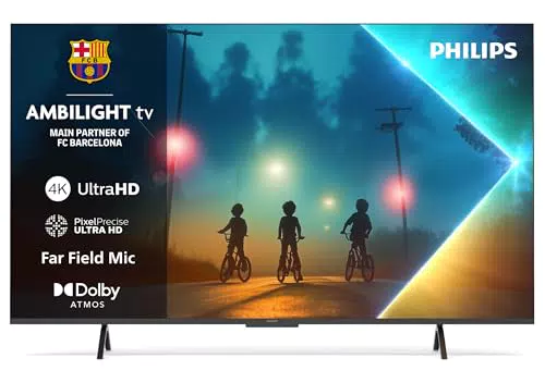 Philips Ambilight 65PUS8200 Smart TV 4K con Titan OS, Dolby Atmos y Alexa
