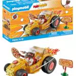 PLAYMOBIL Funstars Unicornio Racing - Kart con Motor Retráctil para Niños a Partir de 4 Años