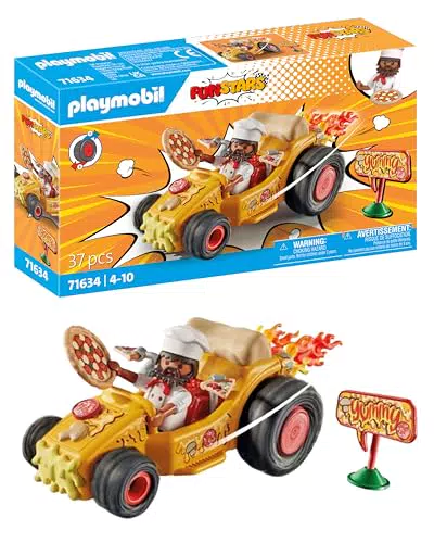 PLAYMOBIL Funstars Unicornio Racing - Kart con Motor Retráctil para Niños a Partir de 4 Años
