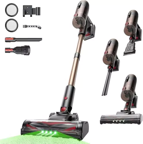 Proscenic P11 Ultra Aspiradora Sin Cable Potente para Mascotas, Suelos y Alfombras