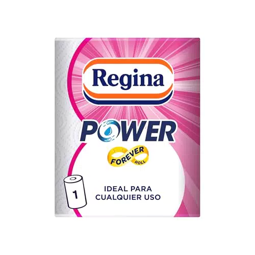 Regina Power Papel Multiusos, 6 Rollos Aún Más Largos