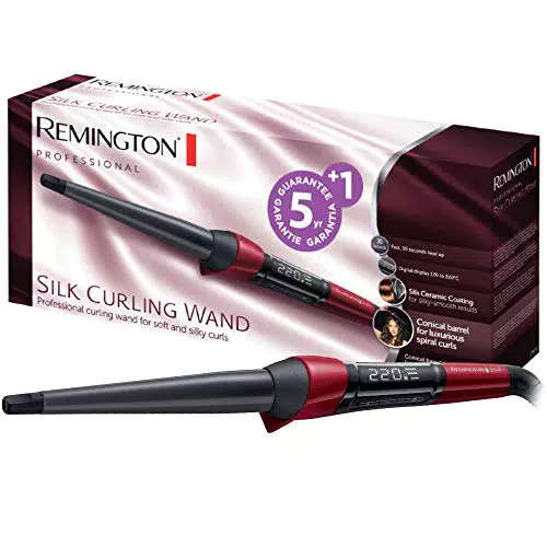 Remington Rizador de Pelo Silk, Cerámica Sedosa, Ondulador de Pelo con Barril de 13 a 25 mm