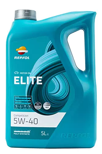 Repsol Aceite De Motor Elite 5W-40 Sintético Para Automóviles ACEA A3/B4 API SN