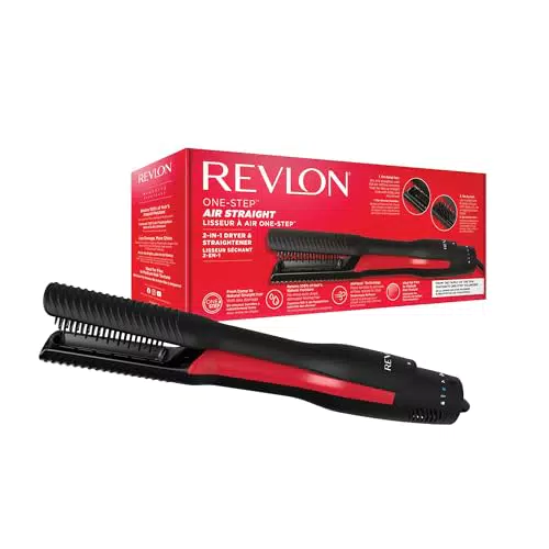 Revlon One-Step Air Straight Secador y Alisador 2 en 1 con Aceite de Argán
