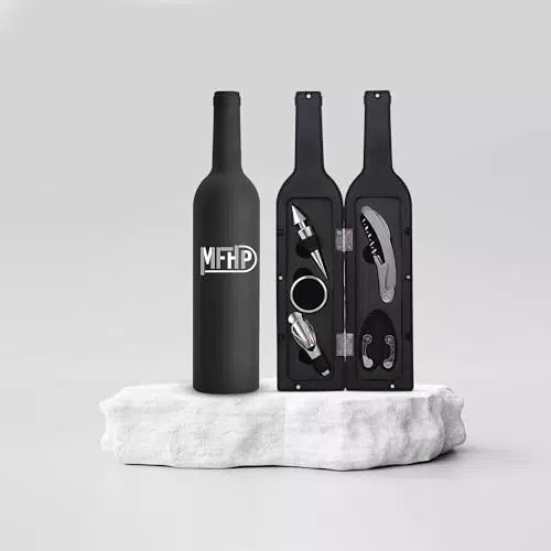 Estuche Para Vino Con Sacacorchos, Accesorios, Kit Regalo Original Juegos Vino
