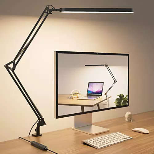 Skyleo Lámpara de Escritorio LED 1300LM Con Brazo Ajustable y Temporizador