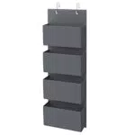 SONGMICS RDH04G Estantería Colgable para Puerta o Pared para Dormitorio y Oficina