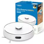 Tapo RV30 MAX Robot Aspirador con Succión 5300Pa, Láser LiDAR, App y Voz