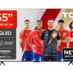 TCL 55T8C QLED 4K 144Hz Smart TV Google TV Dolby Vision Atmos FreeSync Voice Control