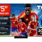 TCL 75Q7C QD-Mini LED 4K HDR Smart TV Google TV Dolby Vision IQ Atmos 144Hz