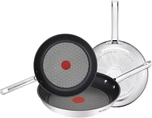 Tefal Duetto - sartenes antiadherentes, base gruesa