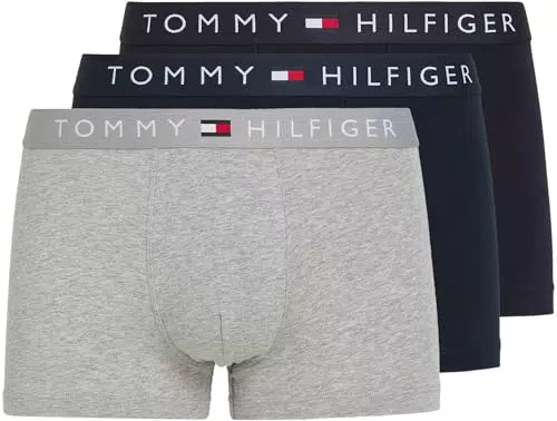 Tommy Hilfiger Hombre Pack de 3 Bóxers Trunks Ropa Interior