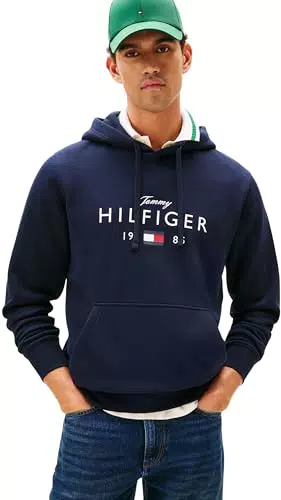 Tommy Hilfiger Sudadera con Capucha para Hombre Love Big Hilfiger