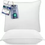 Utopia Bedding Almohada Fibra Hueca Virgen Siliconada Suave Fácil Cuidado