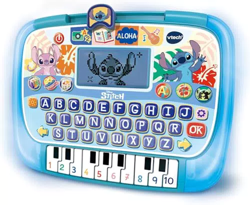 VTech Tablet Educativa Stitch para Niños, Juguete Electrónico con Voz Original