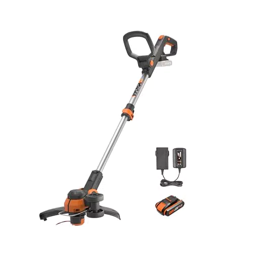 Worx WG163E.1 Desbrozadora a Batería 20V con Hilo Automático y Cabezal Giratorio