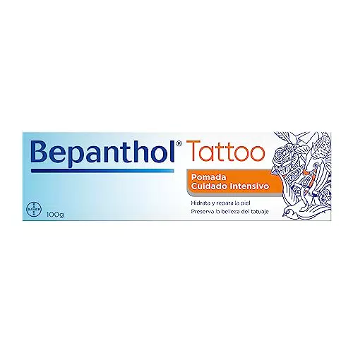 Crema para Tatuajes - Bepanthol Tattoo con Pantenol - Hidrata - Repara la Piel Post Tattoo y Preserva la Belleza del Tatuaje - 30 g - Sin Conservantes y Sin Perfume