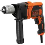 BLACK+DECKER BEH850KA32 Taladro percutor con cable 850 W Velocidad Electrónica Variable Diseño compacto y ergonómico Incluye set de 32 accesorios y caja de herramientas