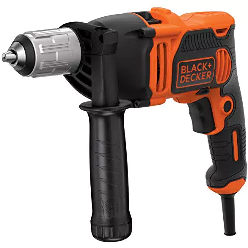 BLACK+DECKER BEH850KA32 Taladro percutor con cable 850 W Velocidad Electrónica Variable Diseño compacto y ergonómico Incluye set de 32 accesorios y caja de herramientas