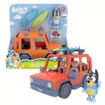 Bluey - Set Family Cruiser + Campervan, Playset Conjunto de Coche de la Familia Caravana de Vacaciones