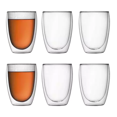 Bodum Pavina Vasos Térmicos De Borosilicato Para Bebidas Calientes Y Frías