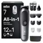 Braun Recortadora Todo en Uno Series 7 AIO7545, Kit de Styling 12 en 1 para Barba y Cuerpo