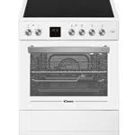 Candy CVE660MW Cocina Independiente 60cm Encimera Vitro 4 Zonas Horno Eléctrico 60L