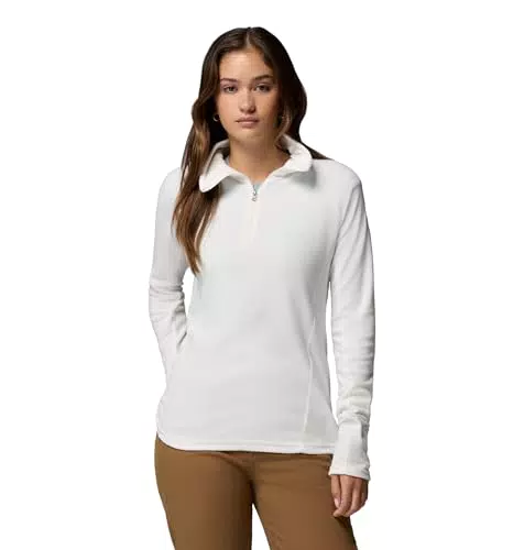 Columbia Mujer Forro polar con media cremallera, Black