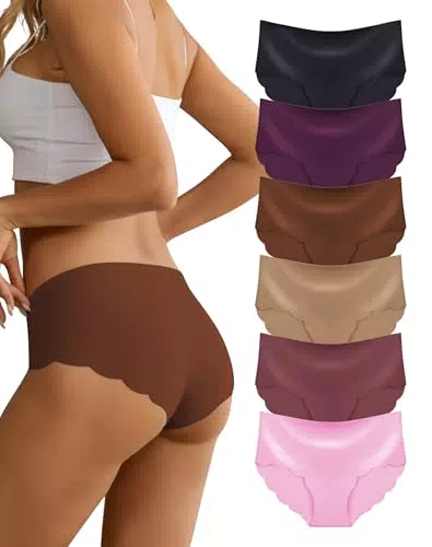 Dawnrole Braguitas Sin Costuras para Mujer, Ropa Interior Suave y Cómoda