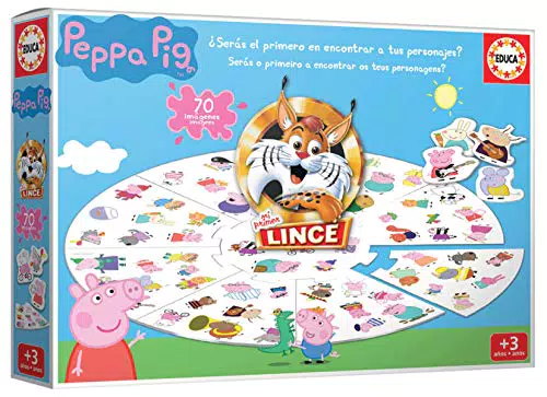 Educa - Lince 70 Imágenes, El Juego de Mesa Que agudiza la Vista y los Reflejos Mientras te diviertes con la Familia y Amigos