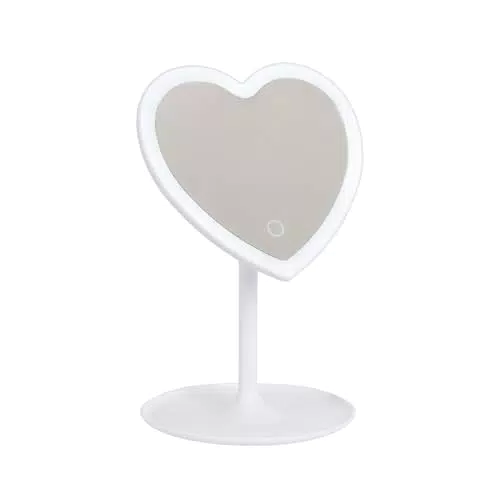 Flamingueo Espejo Maquillaje LED Luz Ajustable con Control Táctil y Recargable