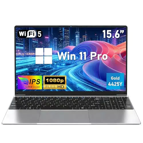 FUNYET Portátil 15,6" Pentium Gold 4425Y 16GB RAM 256GB SSD IPS FHD Notebook 2026
