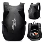 HYC00 Mochila Impermeable para Motocicleta, Casco y Portátil, Viaje y Escuela