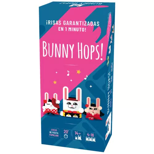 Kyhu SAS Bunny Hops Juego Familiar de Fiesta en Español para 4-16 Jugadores