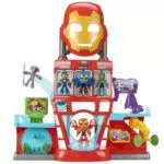 Marvel Iron Man and His Awesome Friends Set de Juego Cuartel General Electrónico Niños