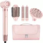 Mescomb 5 en 1 Air Styler Cepillo Secador de Pelo Difusor Antifrizz Todo Cabello