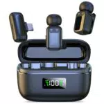 Micrófono Lavalier Inalámbrico para iPhone, iPad, Android, PC, Grabación y Vlog