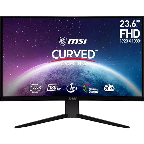 MSI Monitor Curvo Gaming FHD 27" 1500R, 180 Hz, 0,5 ms, DP 1.2a, HDMI CEC