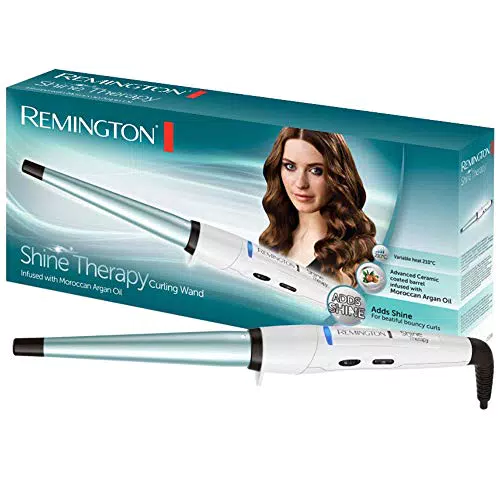 Remington Ondulador CI53W Shine Therapy con Aceite de Argán y Cerámica Avanzada