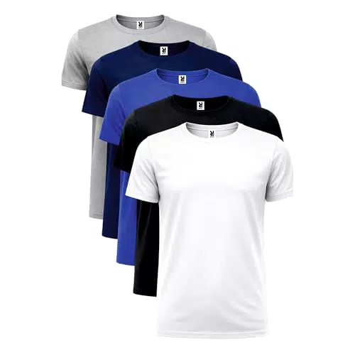Roly Camisetas Beagle 100% Algodón para Hombre Manga Corta Básicas Diario